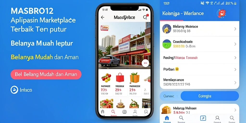 Tampilan antarmuka aplikasi MASBRO12 yang user-friendly dan menarik.