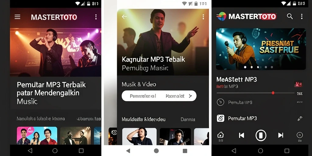 Tampilan antarmuka MASTERTOTO yang modern dan user-friendly.