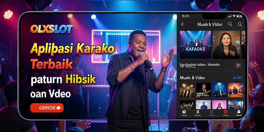 Antarmuka aplikasi <strong>OLXSLOT</strong> yang menarik dan mudah digunakan untuk karaoke.