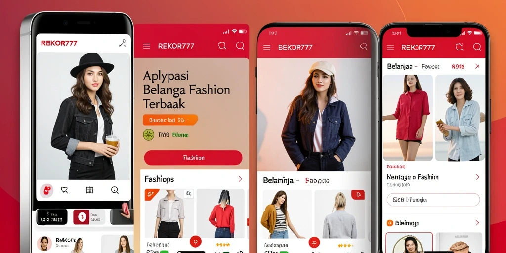 Tampilan antarmuka aplikasi REKOR777 yang modern dan fungsional.